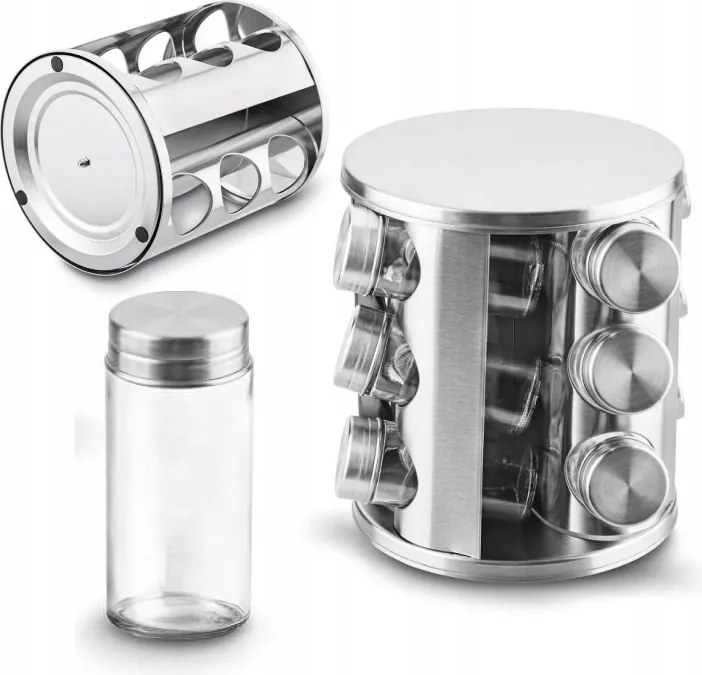 Fűszertartó Szett Konighoffer Favaro 12 Részes Ezüst