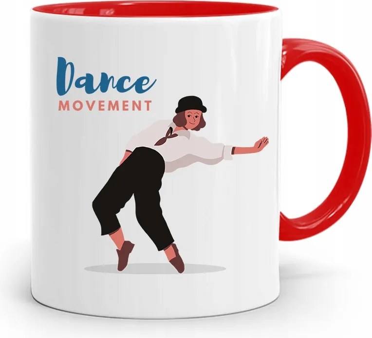 Táncosnőnek Piros Bögre Születésnapi Ajándéknak, fényképes nyomattal