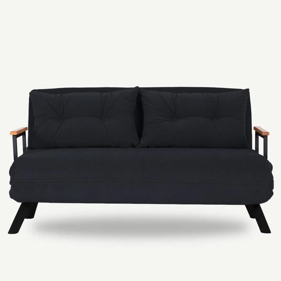 2 személyes kanapéágy Homoko 2-Seater - Fekete