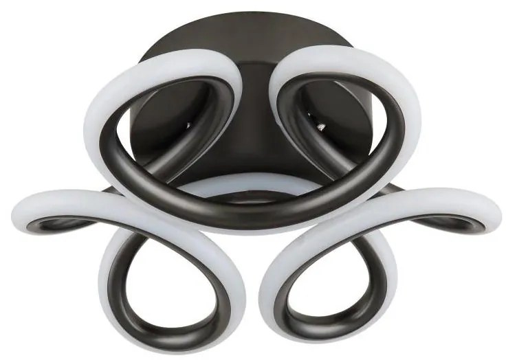 Globo 67386-24A - MELISAND LED mennyezeti lámpa 24W, 26 cm, fekete