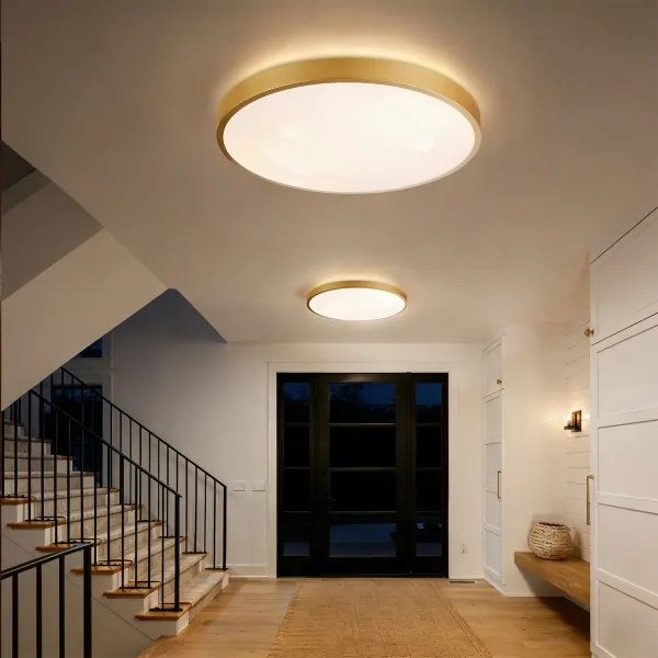 BRILAGI - dimmelhető LED lámpatest GLASS POOL DOUBLE LED/80W/230V 60 cm arany + távirányító