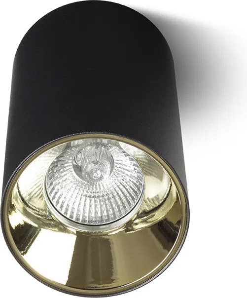 RENDL CANTO stropní bez dekoračního kroužku černá 230V LED GU10 8W