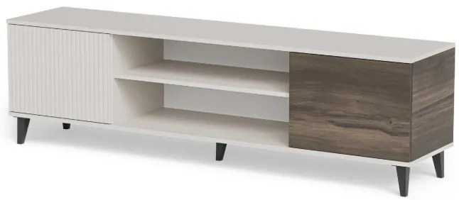 Random 2 RTV-180K TV állvány kandallóval kasmír/dió 180cm