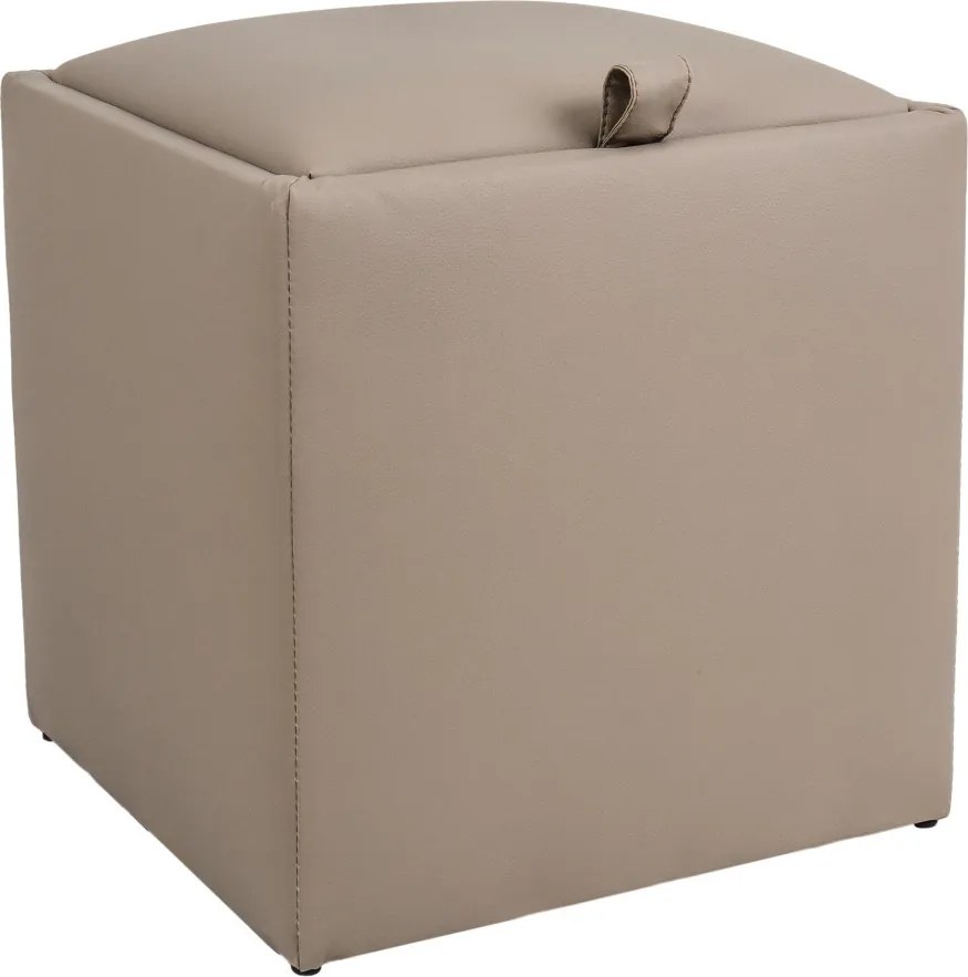 Box puff - POLY műbőr - taupe R