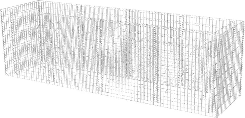 vidaXL acél gabion magaságyás 360 x 90 x 100 cm