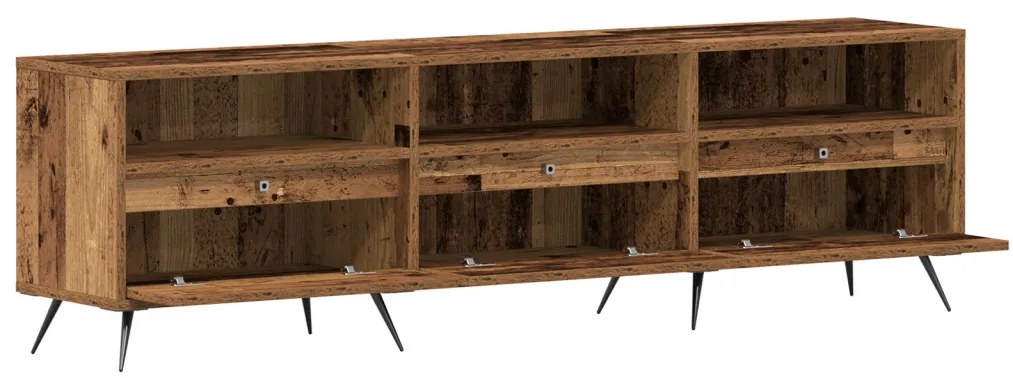 TV szekrény Régi Fa 150x30x44,5 cm Műgyanta