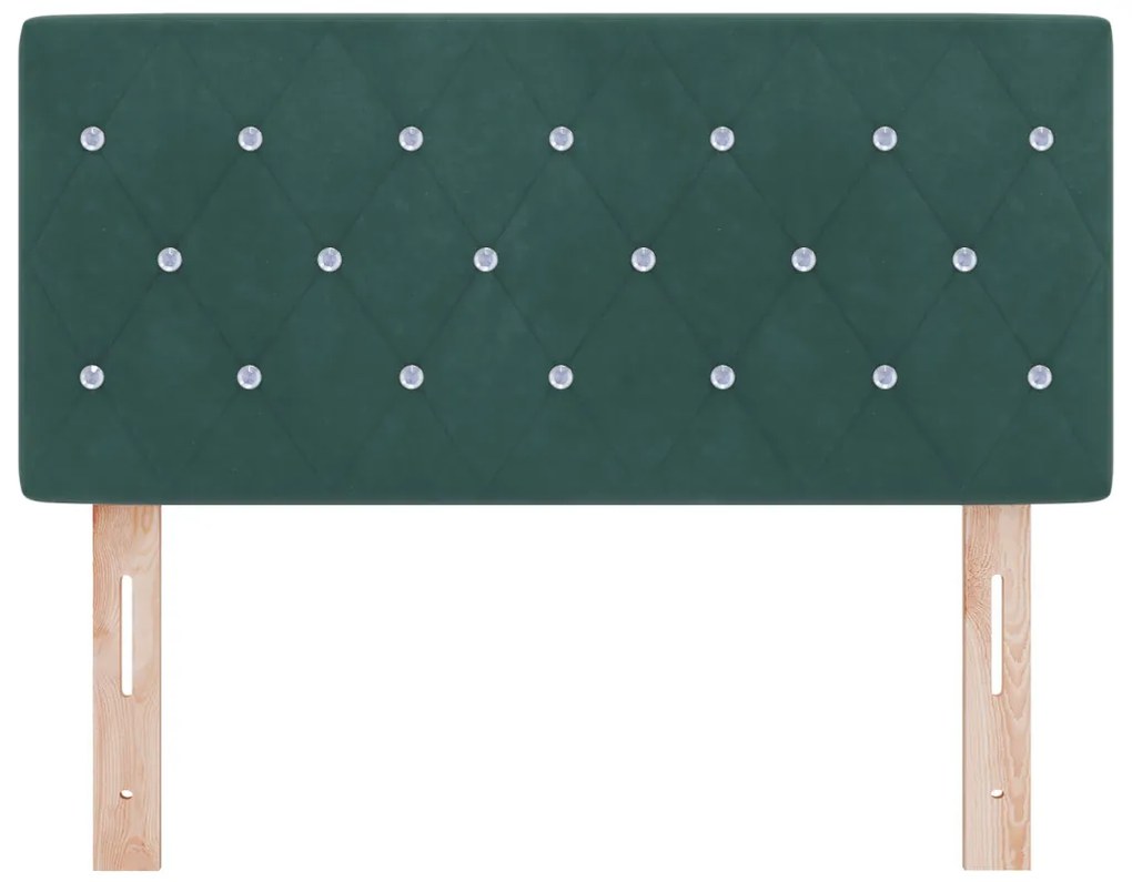 LED Fejtámla LED -es lámpákkal Argyle Sötétzöld 90 cm Bársony