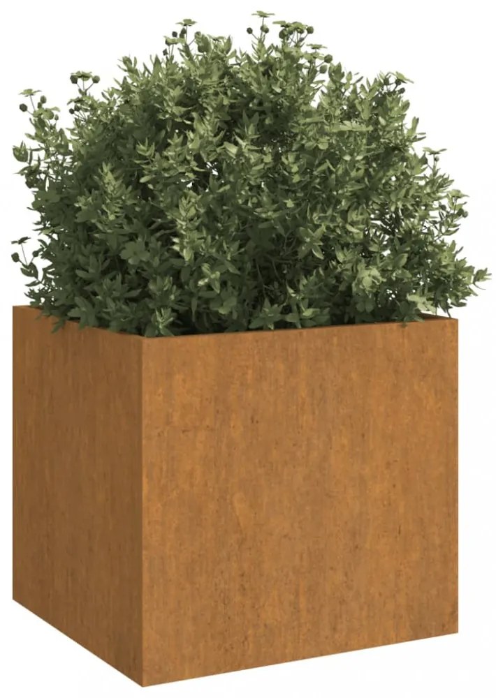 2 db corten acél növénytartó 32 x 30 x 29 cm