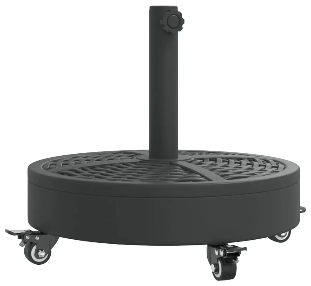 vidaXL görgős kerek napernyőtalp rúdhoz Ø38 / 48 mm 27 kg