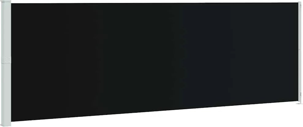 vidaXL fekete behúzható oldalsó terasznapellenző 200 x 600 cm