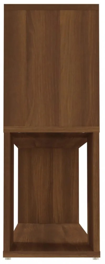 füstös tölgy színű szerelt fa könyvszekrény 100x24x63 cm