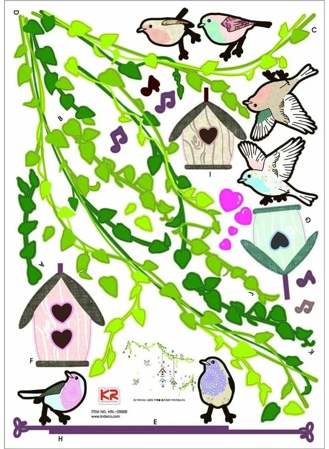 Birds cages in the Forest falmatrica szett - Ambiance