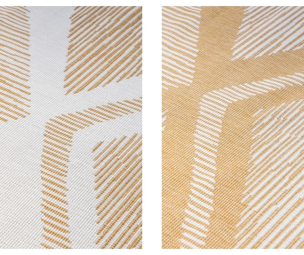 Okkersárga-krémszínű kültéri szőnyeg 120x170 cm Gemini – Elle Decoration