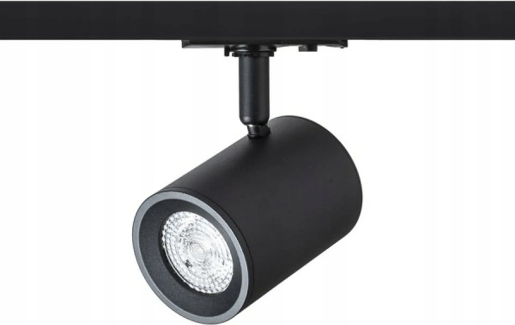 Rendl Cadenza sínre szerelhető spotlámpa fekete, GU10 10W, forgatható, 230V R13347