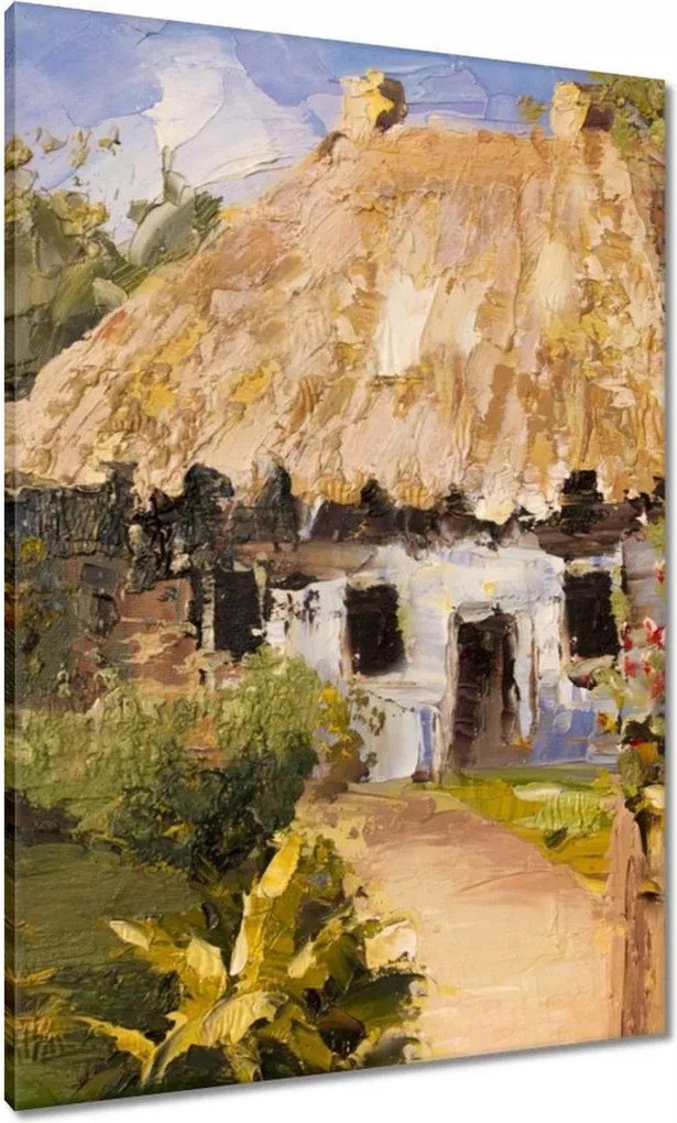 Vászonkép 70x100 Nyaralás a nagypapánál