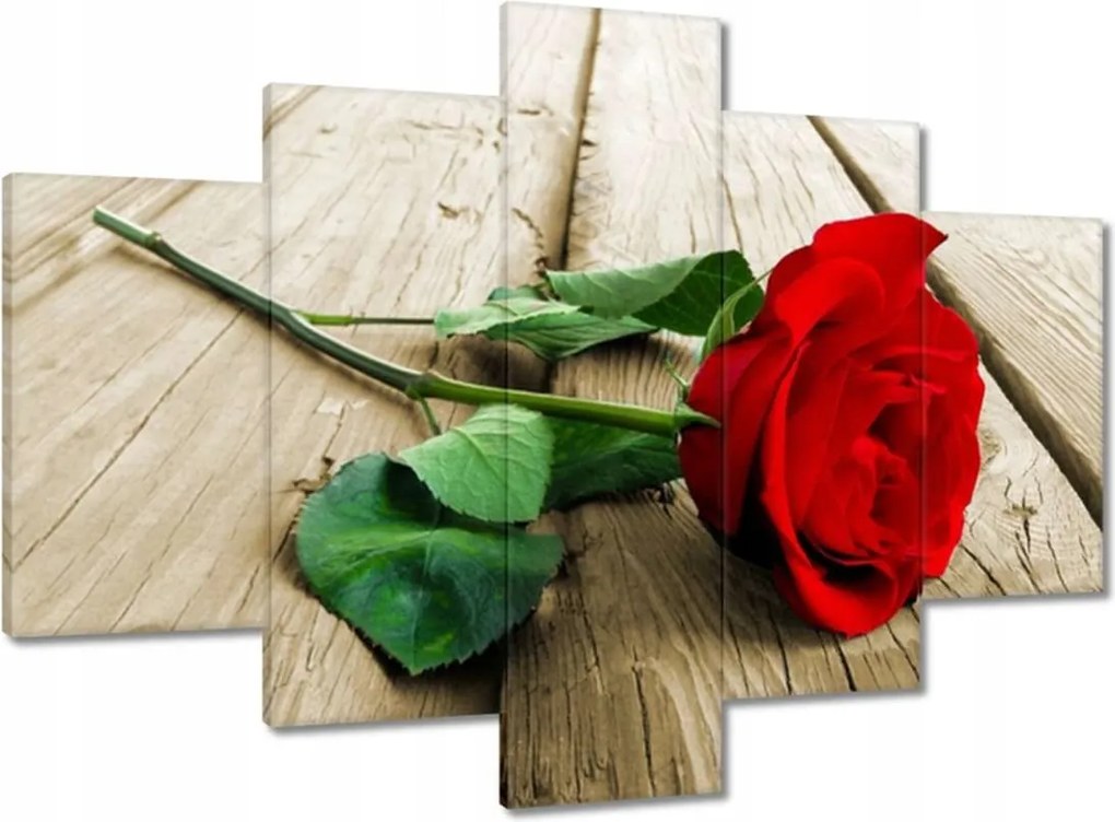Képek 150x105 Vörös rózsa a deszkákon