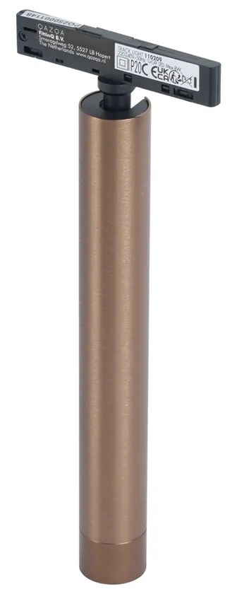 Modern sötét bronz spotlámpa 1 fázisú sínrendszerhez - Slimline Avery