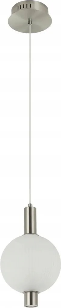 Lenti Italux Led függőlámpa 7W üveg króm IP20 Ø15cm