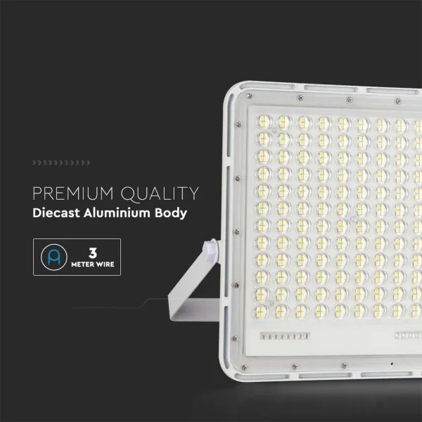 LED Kültéri napalemes reflektor LED/30W/3,2V 4000K fehér + + távirányító