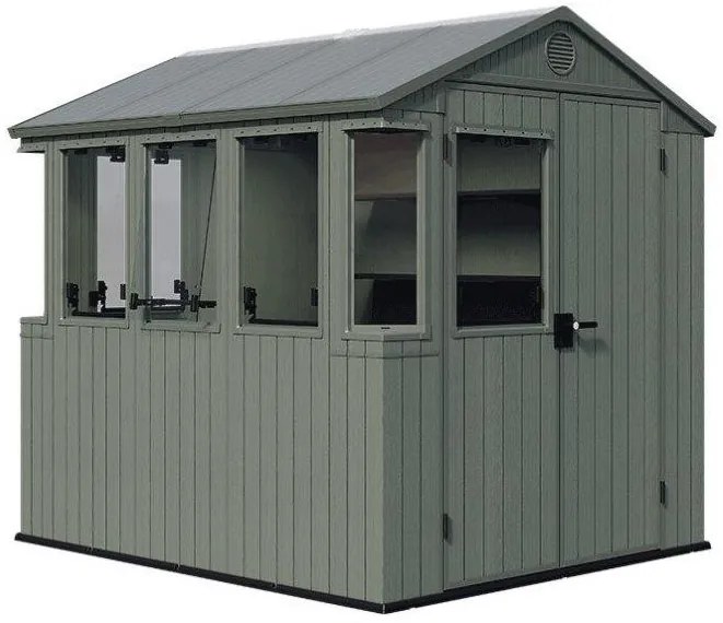 Kerti ház Keter Potting Shed 2 az 1-ben zöld, padlóval