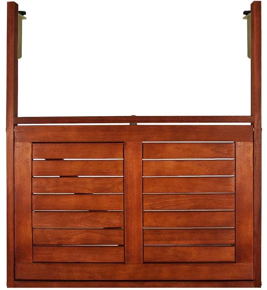 HANS függő erkélyasztal, 65x45x87cm, barna Casaria