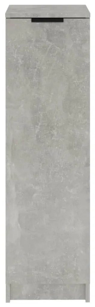 betonszürke szerelt fa cipősszekrény 30 x 35 x 100 cm