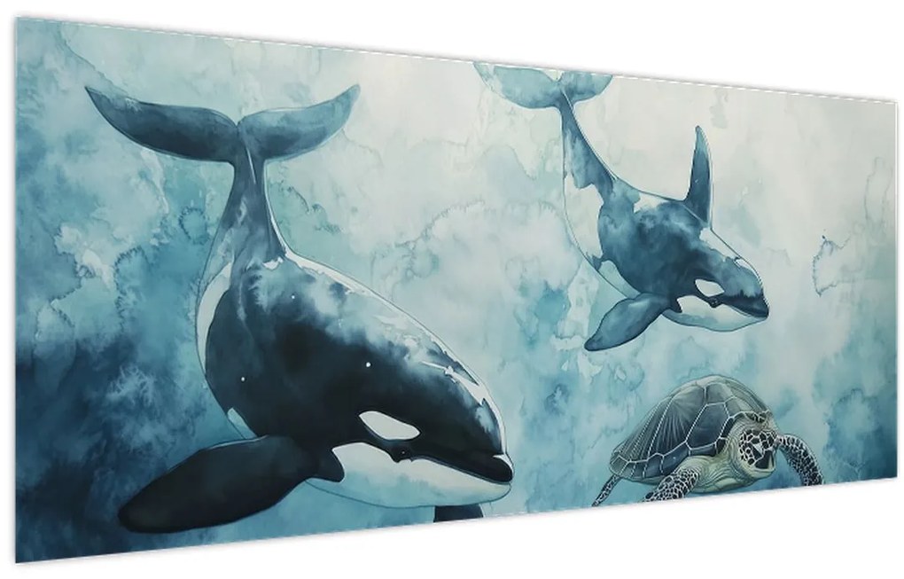 Kép - Víz alatti festmény (120x50 cm)