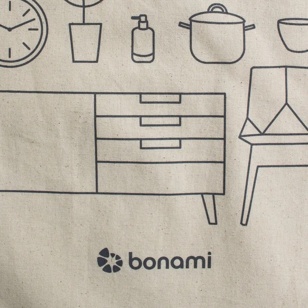 Krémszínű vászontáska - Bonami