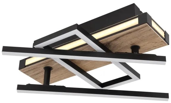 Globo 67299D2 - COLLI LED mennyezeti lámpatest LED/30W/230V barna/fekete