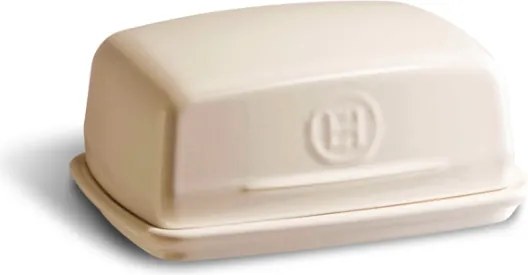 Emile Henry Kitchen vajtartó krémszínű fedéllel