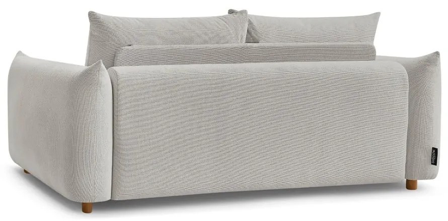 Világosszürke kinyitható kanapé 214 cm Ernest – Bobochic Paris