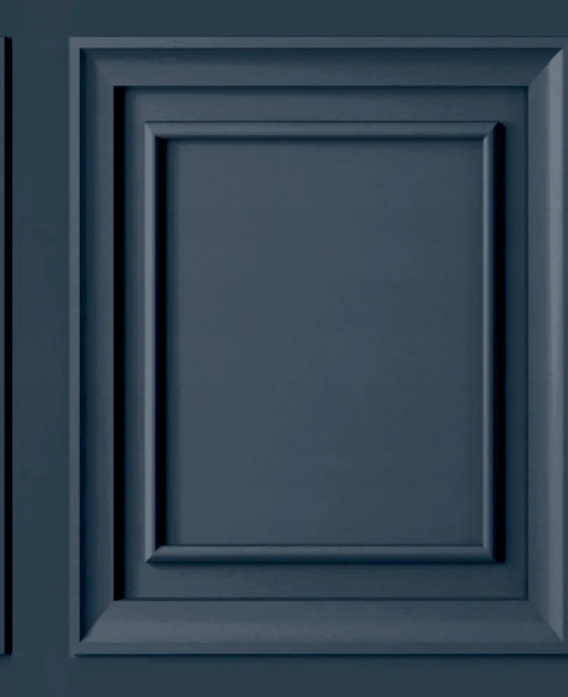 Sötétkék 3D Paneleket Utánzó Tapéta