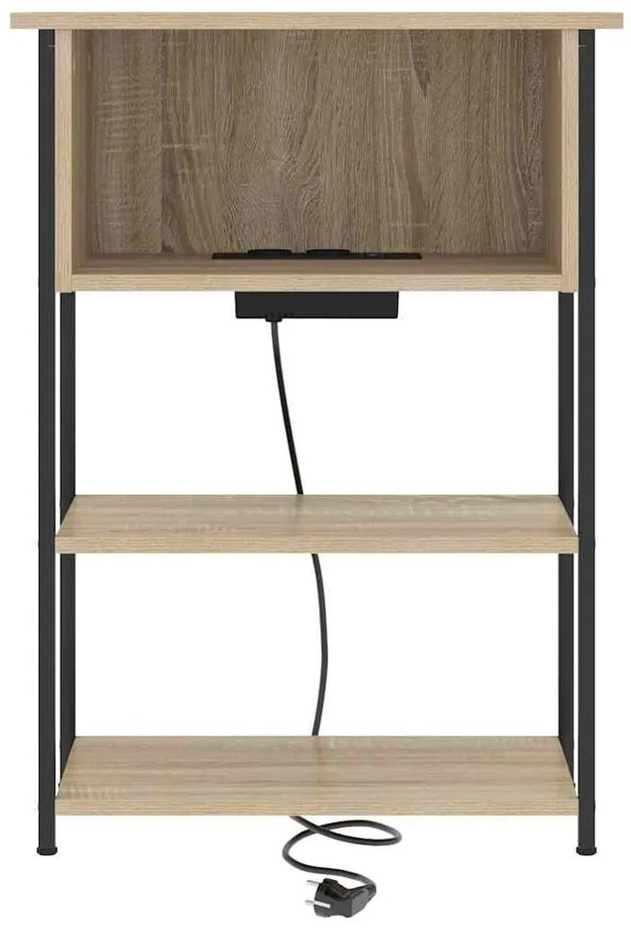 Éjjeliszekrény sonoma tölgy 55 x 31 x 76 cm Faanyag