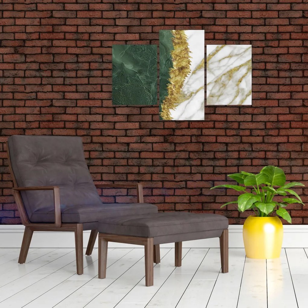 Kép - Zöld márvány N⁰1 (90x60 cm)