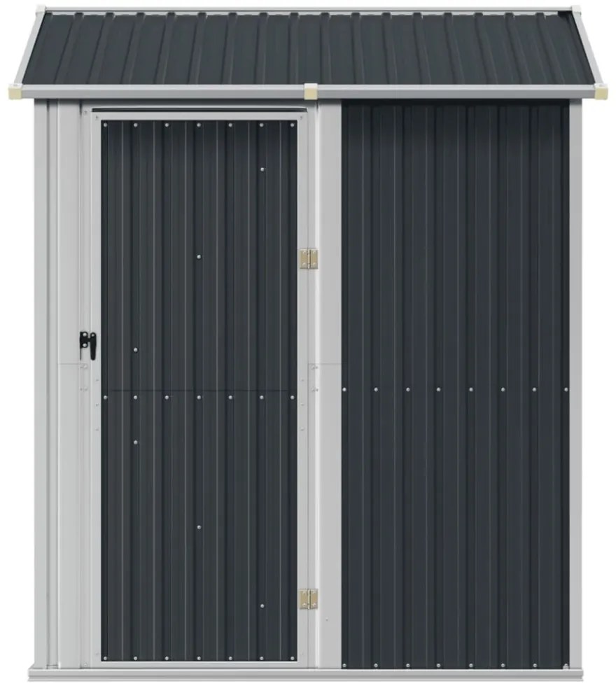 antracitszürke horganyzott acél kerti fészer 192 x 152,5 x 237 cm