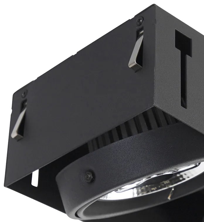 Beépített spotlámpa fekete AR111 trimless 3-lámpás - Oneon