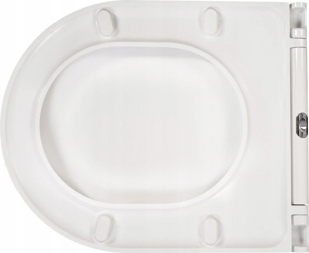 Slim WC-ülőke City Oval CERSANIT-hoz Szabadon Ereszkedő helyettesítő