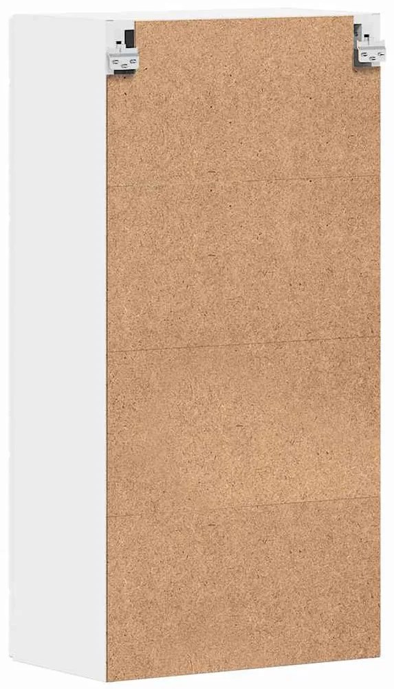 Fali szekrény polcokkal ajtóval Fehér 55 x 29 x 100 cm Faanyag