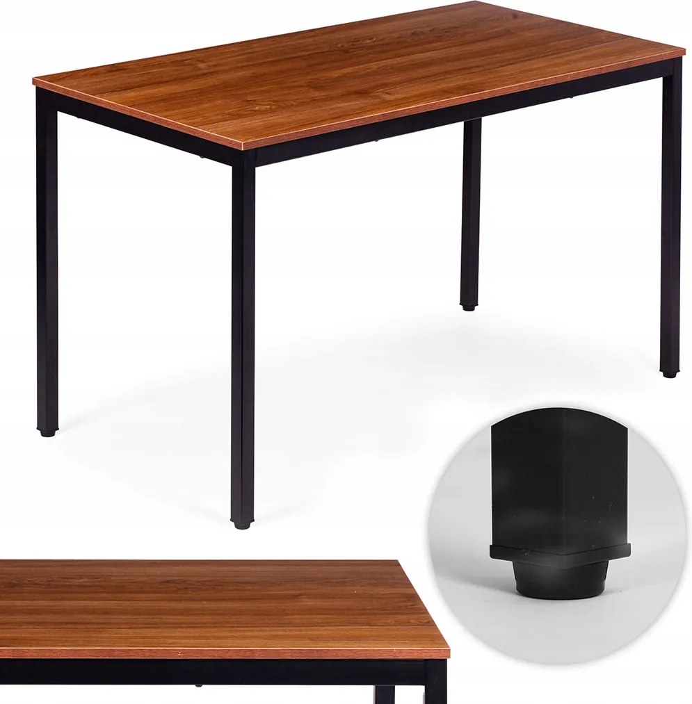 ModernHome Nord-wd Étkezőasztal, munkaasztal, 120 x 60 cm, barna