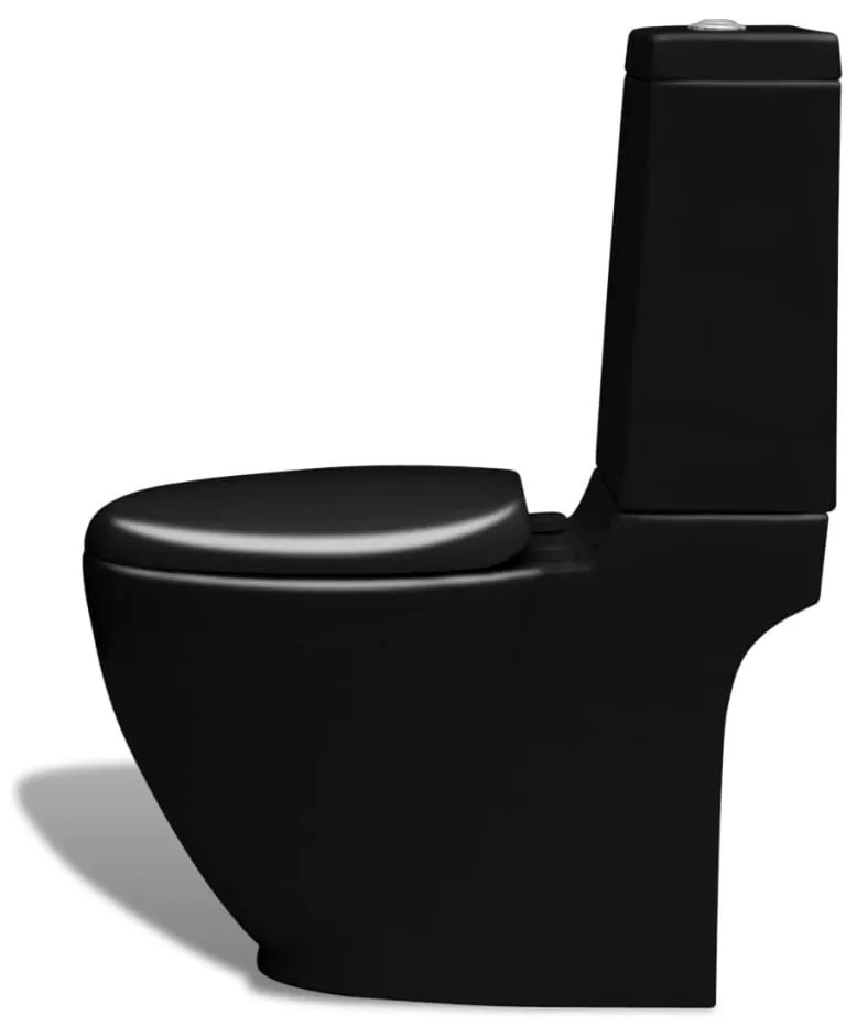 Fekete kerámia WC és bidé szett
