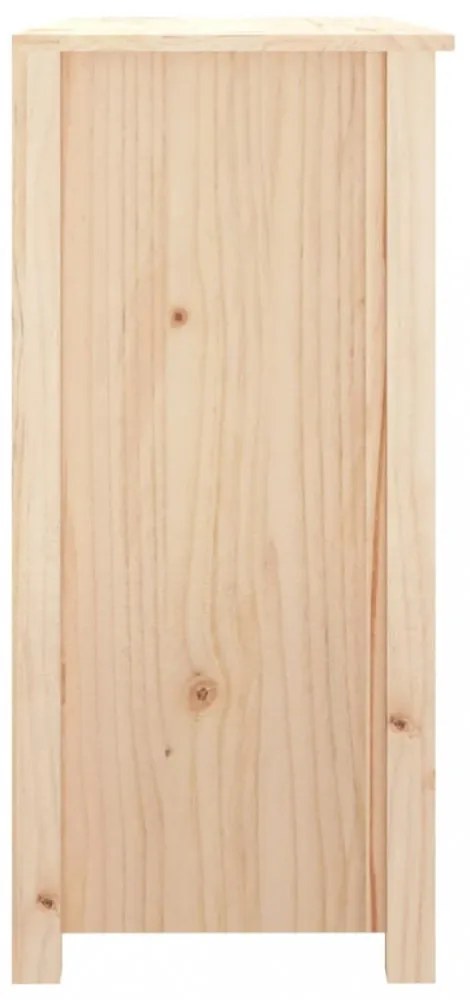 tömör fenyőfa tálalószekrény 100 x 35 x 74 cm
