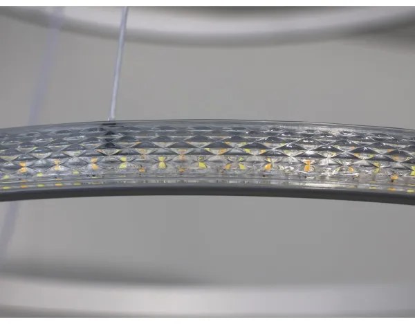 LED fényerőszabályozható, kábelre függesztett csillár LED/55W/230V 3000-6500K átm. 60 cm + távirányító