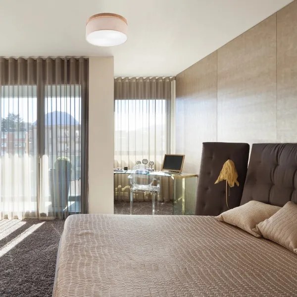 Brilagi - LED mennyezeti lámpa BELLADONNA 2xE27/15W/230V, 40 cm, bézs/dub