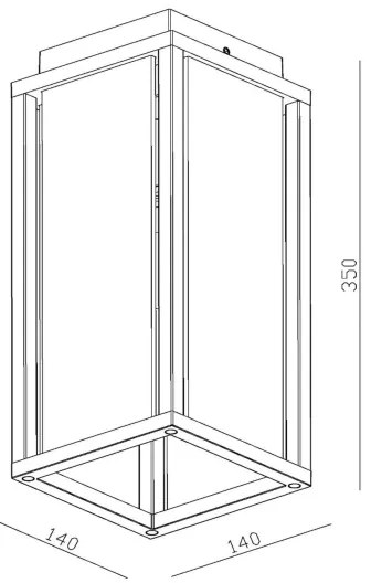 Lucide 27105/01/30- Kültéri fali lámpa LAURENS 1xE27/15W/230V IP54 fekete