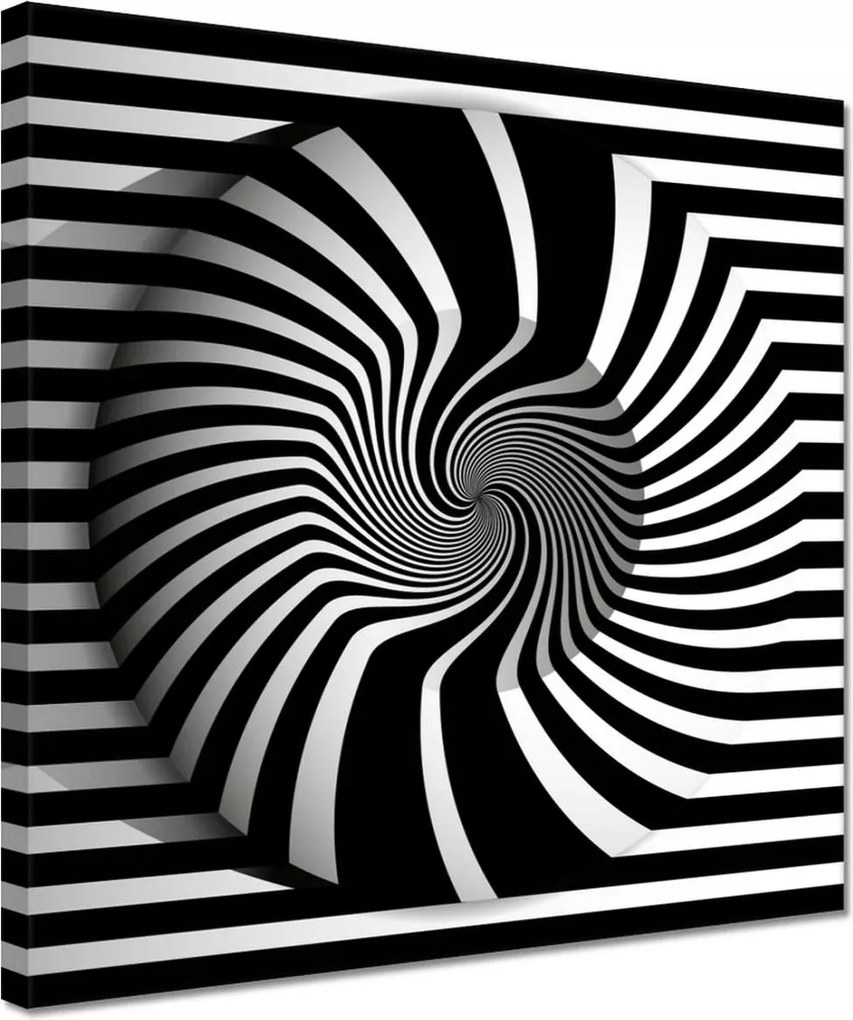 Vászonkép 30x30 Absztrakt fekete-fehér