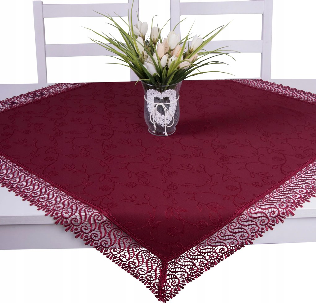 Abrosz foltálló Gipiura bordó Ovális 220x140virág