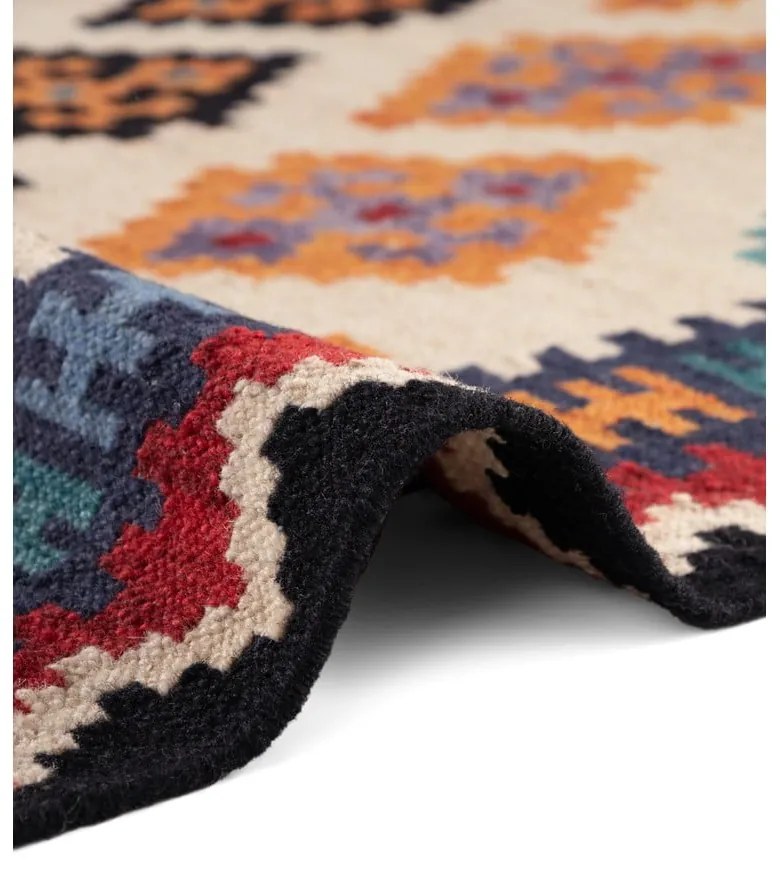 Piros kétoldalas kézi szövésű gyapjú szőnyeg 120x170 cm Kamal Kian – Nouristan