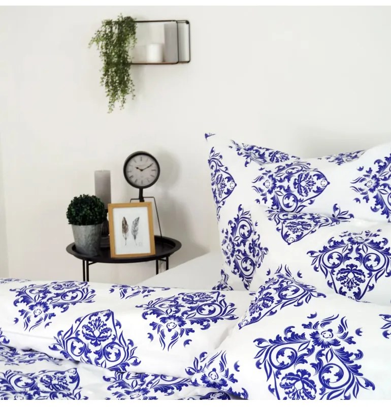 EMI Athén kék ágyneműhuzat, Francia szett1 200x220 + 2x (70x90)