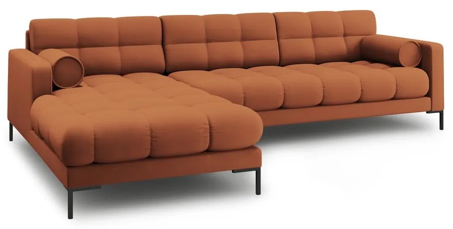 Téglavörös sarokkanapé (bal oldali) Bali – Cosmopolitan Design