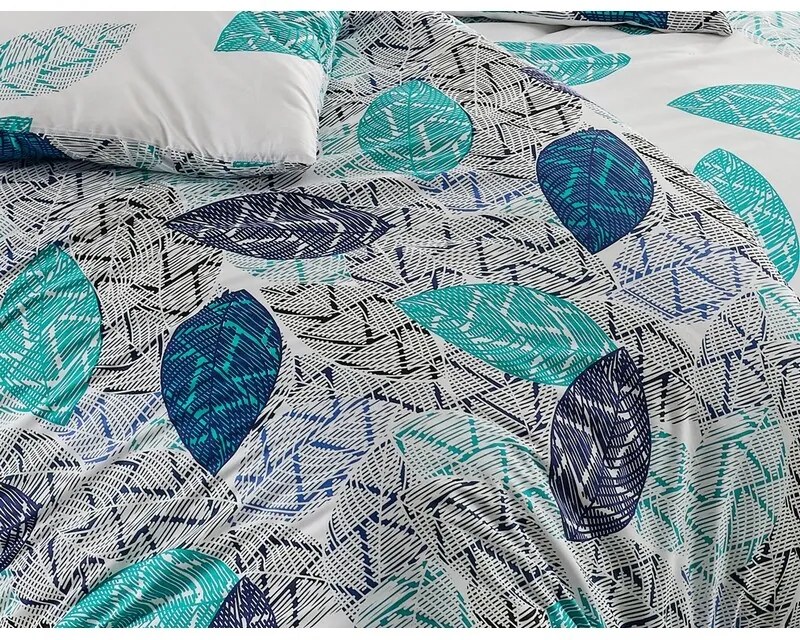 BedTex Pamut ágynemét Linna türkiz, 140 x 200 cm,70 x 90 cm